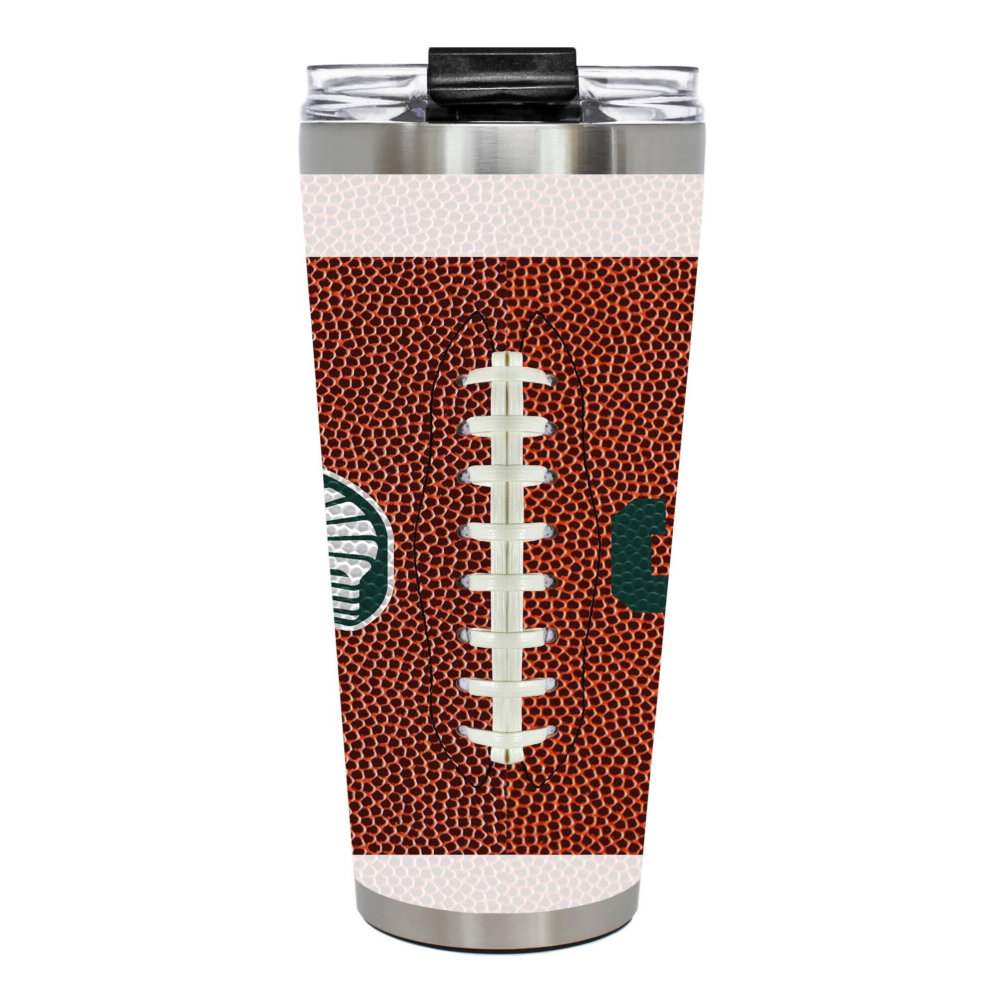 Alt View 2. Great American Products - Michigan State Spartans 32oz. Big Slim Game Ball Travel Tumbler - Brown.