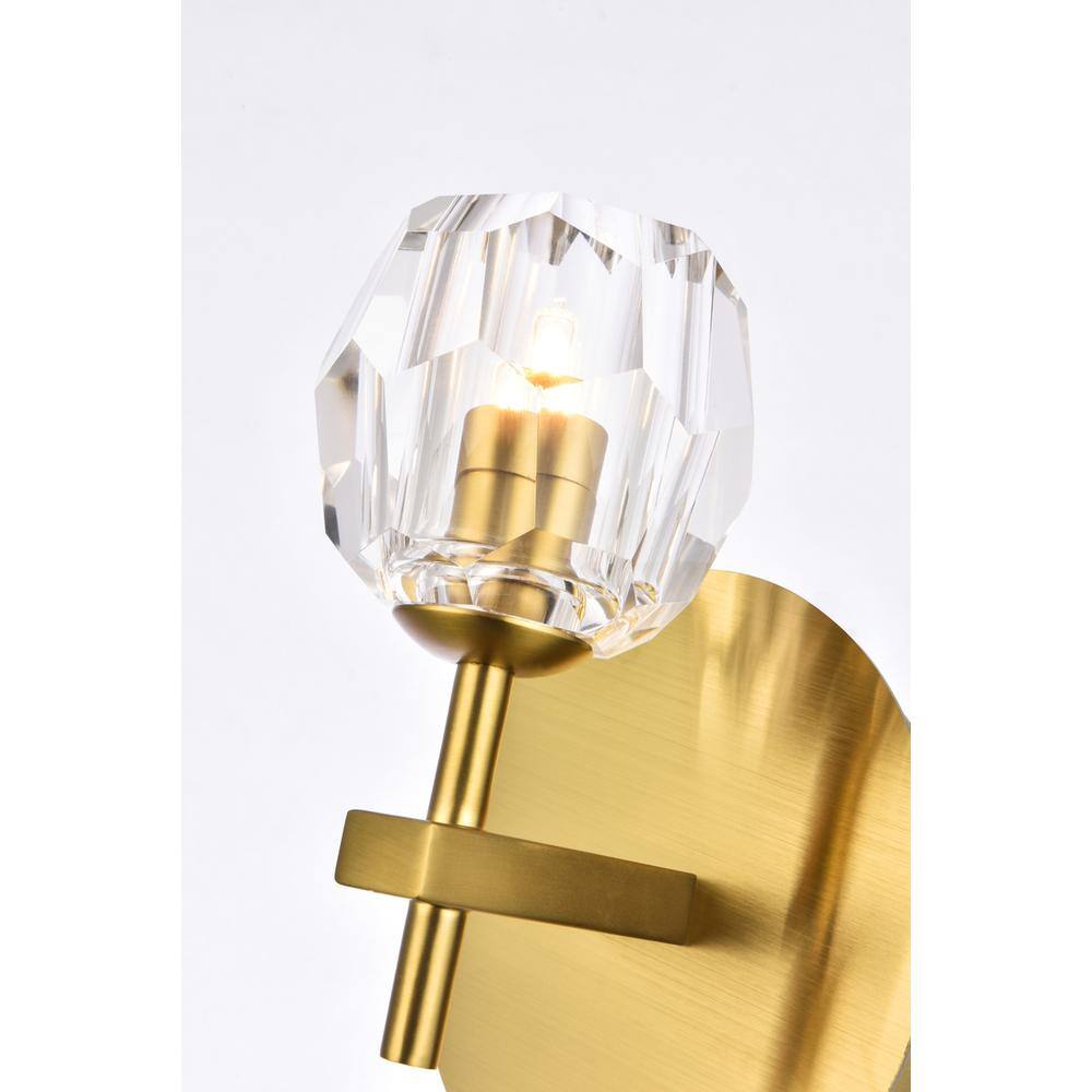 Alt View 3. Elegant Lighting - Eren 1 light Gold wall sconce - Gold.