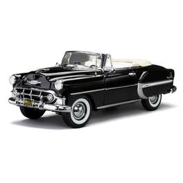 1953 Chevrolet Bel Air Open Convertible Black "American Collectibles" Series 1/18 Diecast Model Car by Sun Star