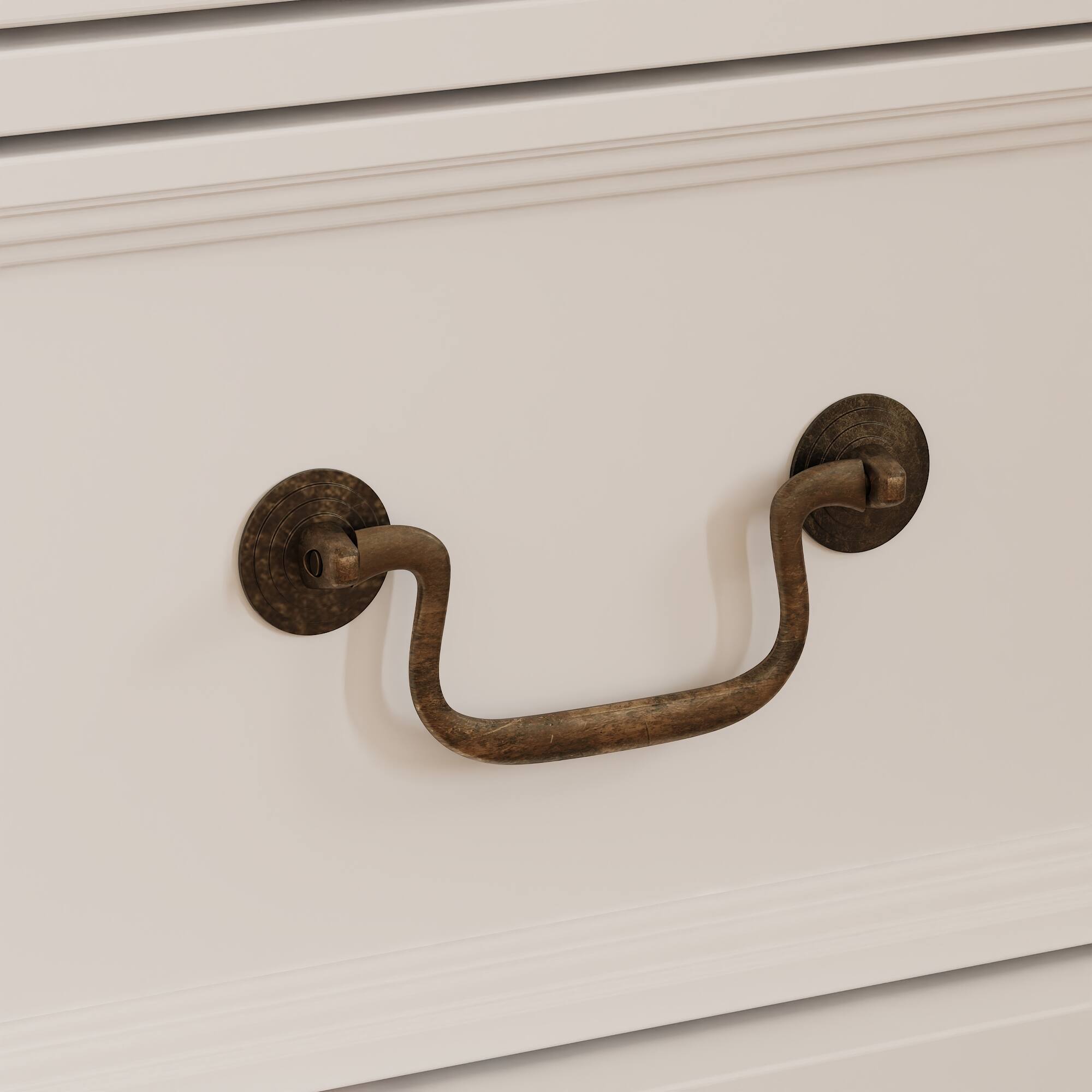 Alt View 6. Famapy - Curved Glass Door Bookshelf with Drawers – Elegant Display & Home Storage Organizer - White.