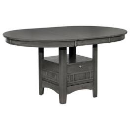 Coaster Co. of America - Lavon Oval 60-inch Extension Leaf Dining Table Medium Grey - Gray