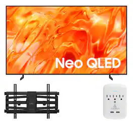 Samsung - QN75QN70HAFXZA 75" Smart TV with a Walts XL-FULL-MOTION-MOUNT and Amber 3-OUTLET-SURGE Surge Protector (2026)