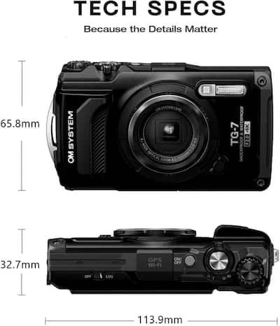 Bundle OM System Tough TG 7 Digital Camera (Black Bundle OM System Tough TG 7 Digital Camera (Black