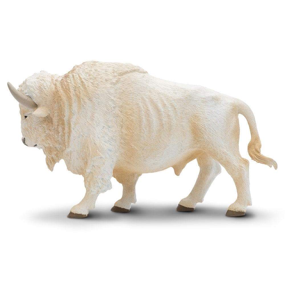 Alt View 3. Safari Ltd. - White Buffalo Toy Figurine.