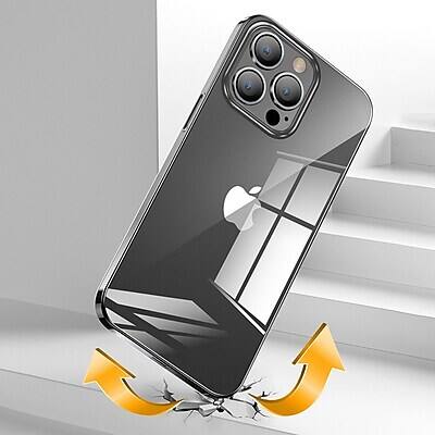 Alt View 3. SaharaCase - SaharaCase Hybrid-Flex Hard Shell Case, Tempered Glass Screen, Camera Protector for iPhone 15 Pro Max - Clear.