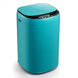 Compact Washing Machine with Integrated Spin Dryer 7.7 Lb Capacity and Dual Hose System