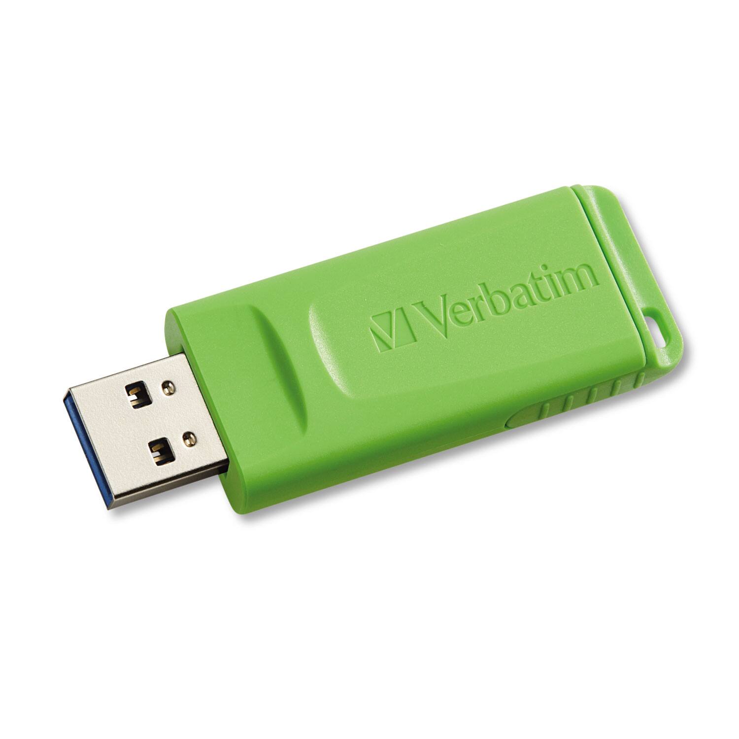 Alt View 3. Verbatim - 16GB Store 'n' Go&reg; USB Flash Drive - 3pk - Red, Green, Blue - 16GB - 3pk - Red, Green, Blue - Blue,Green,Red.