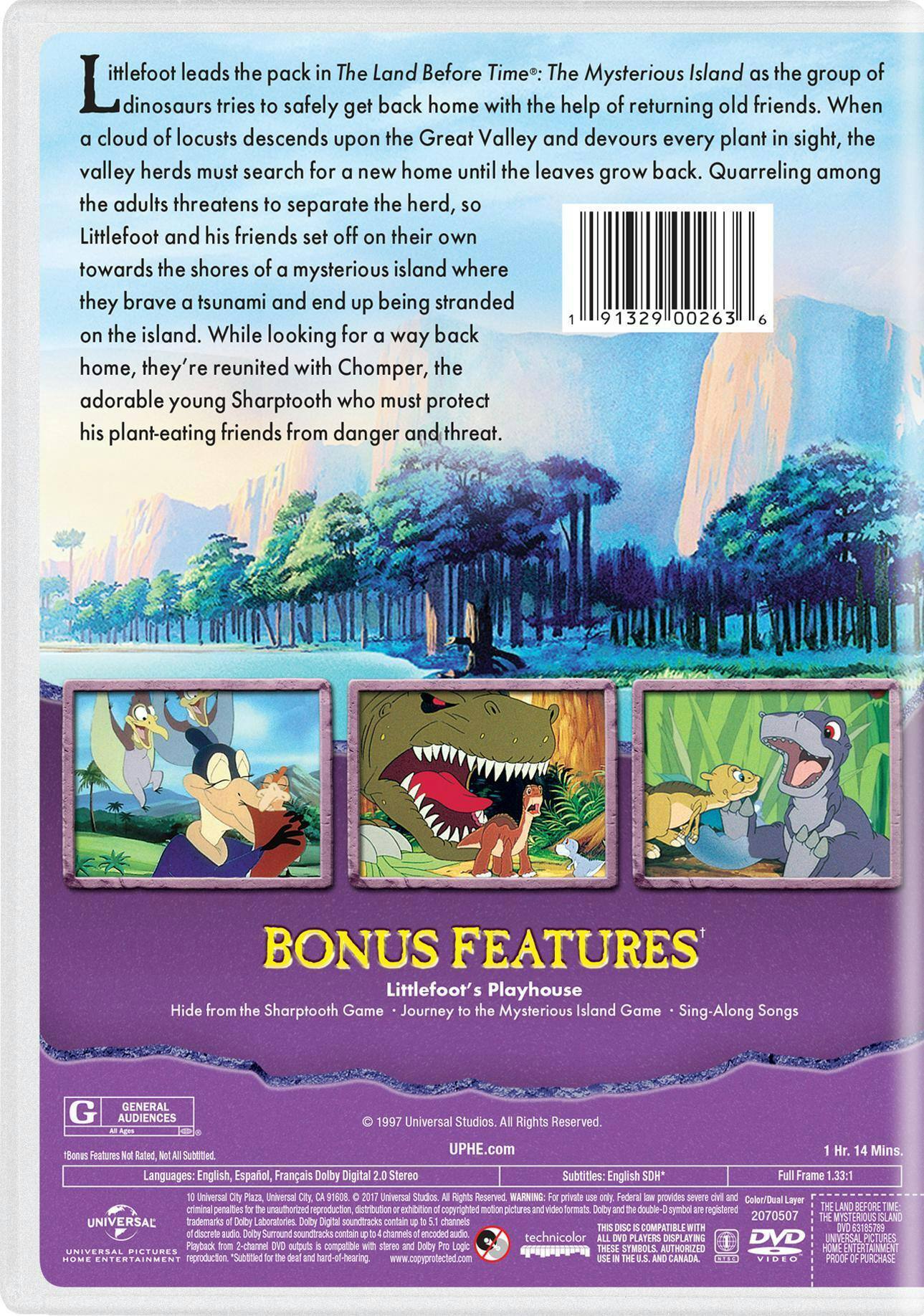 Angle. The Land Before Time 5 - The Mysterious Island [DVD].
