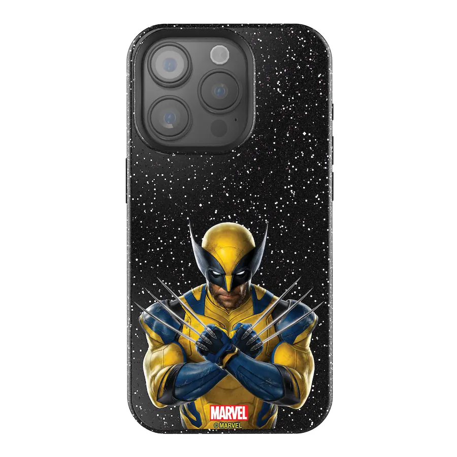 Keyscaper Marvel Badge Black Bling Phone Case Apple iPhone 15 Pro ...