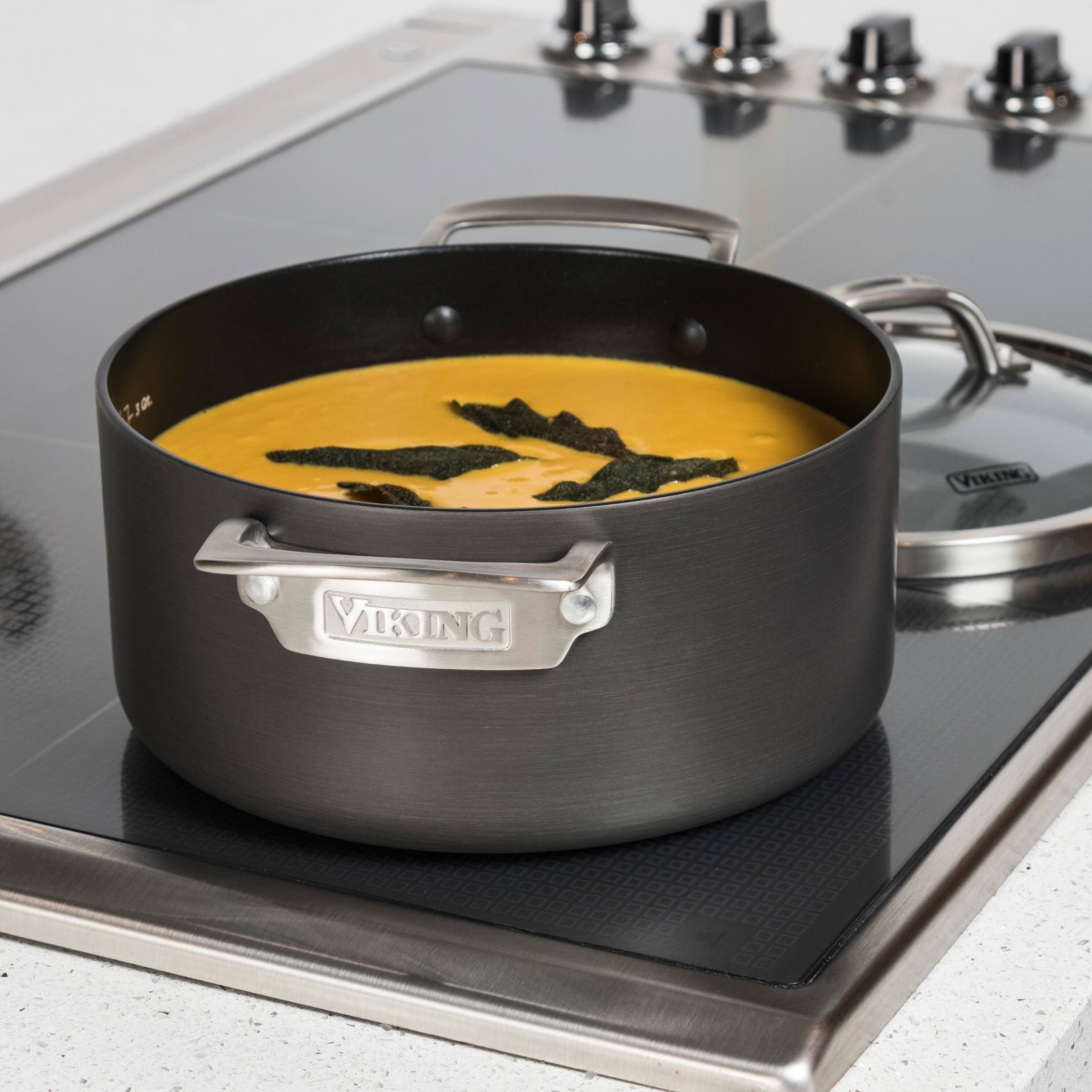 Alt View 15. Viking - Hard Anodized Nonstick 4 Qt. Soup Pot - Black.