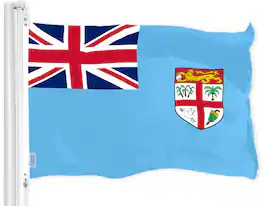 G128 - Fiji Flag 3x5 ft 150D Polyester Indoor/Outdoor - Light Blue