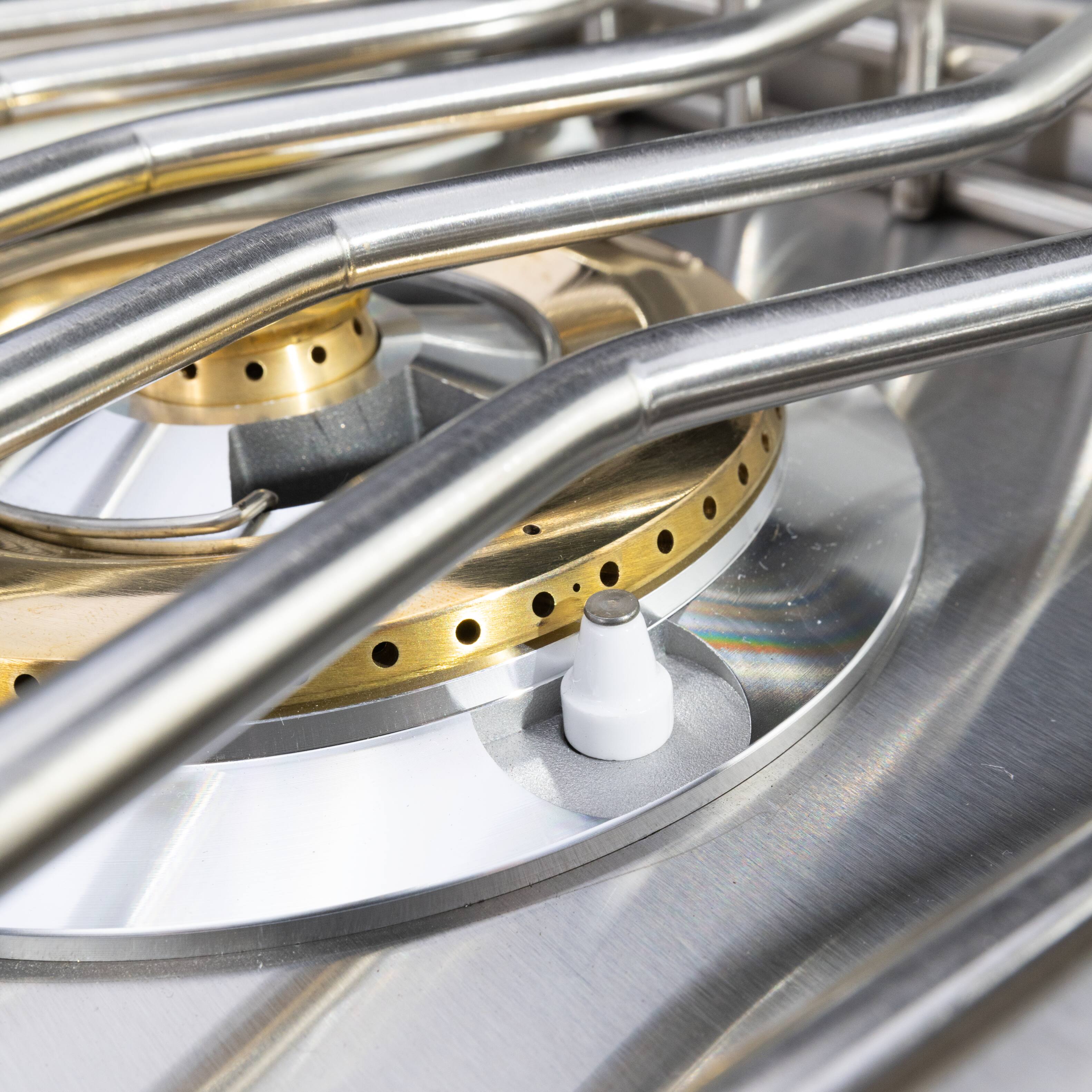 Angle. Coyote - Coyote 12" Built-In Gas Single Side Burner (NG) - Stainless Steel.