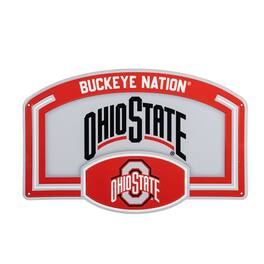 Evergreen Enterprises - Ohio State Buckeyes 11" x 17" Embossed USA Steel Buckle Wall Sign - Multicolor