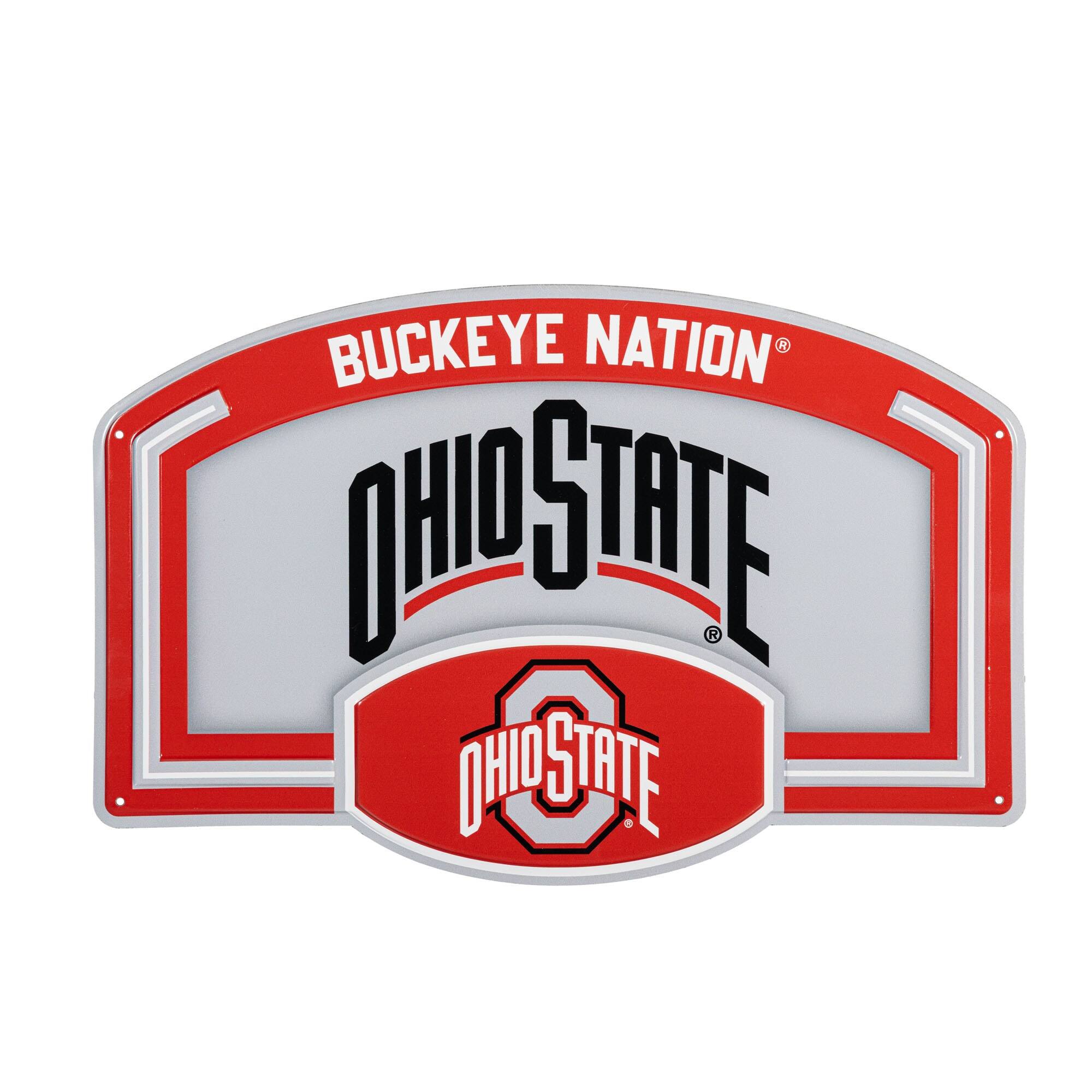 Ohio State Buckeyes 11" x 17" Embossed USA Steel Buckle Wall Sign