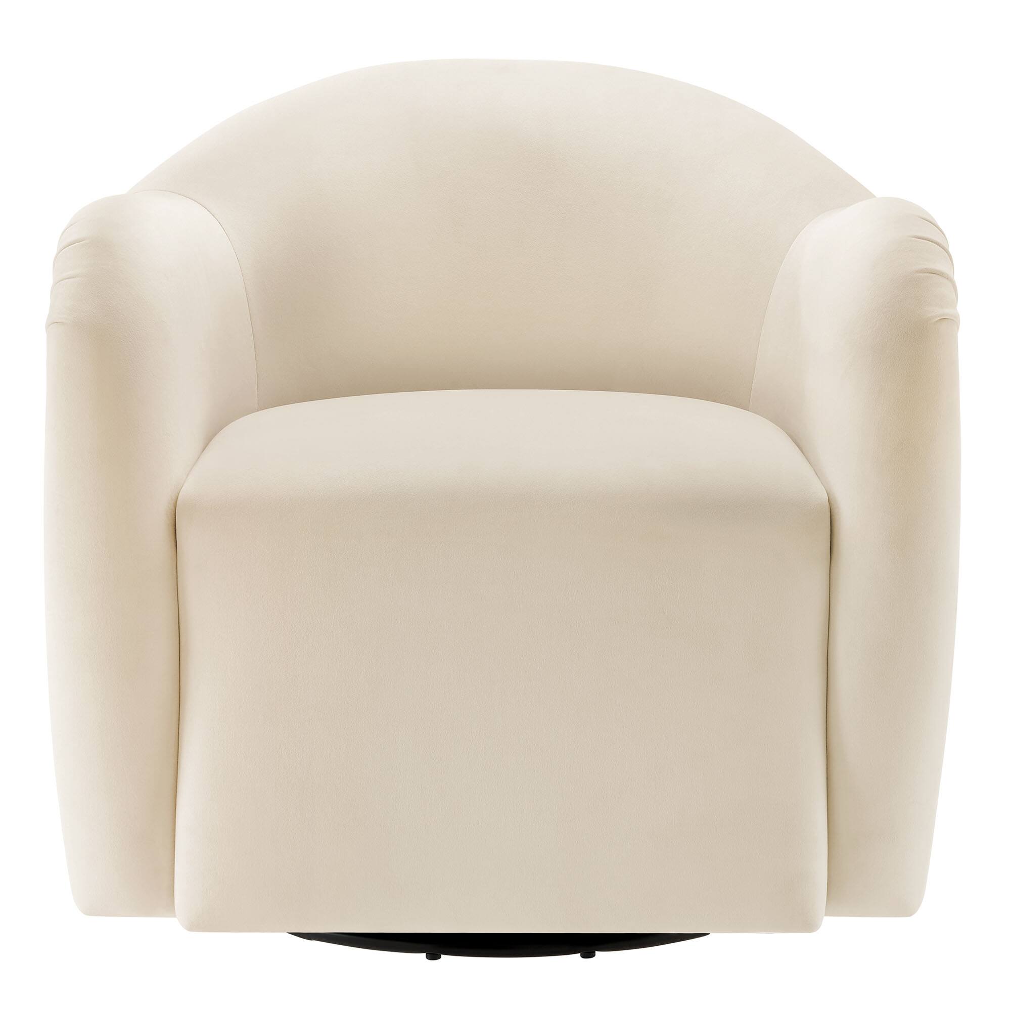 Alt View 2. Modway - Compose Performance Velvet Swivel Armchair by Modway - White.