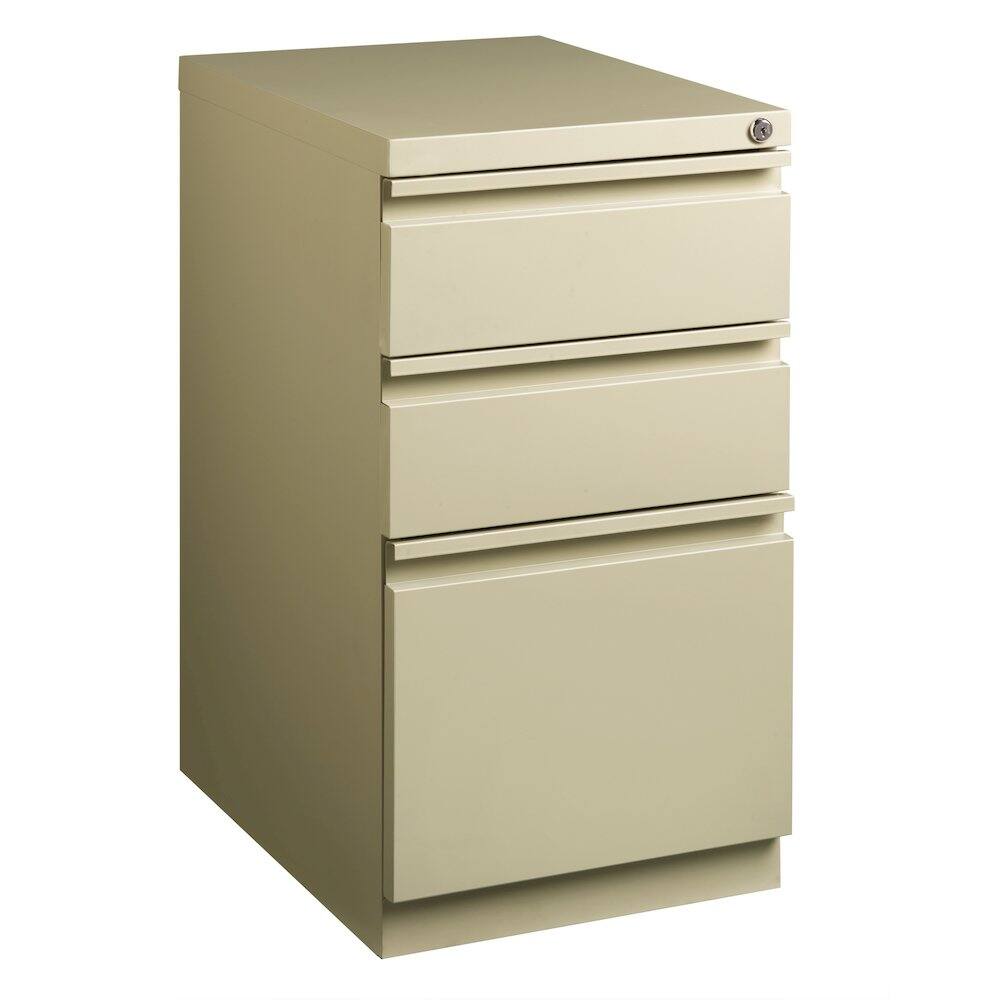Alt View 10. Hirsh - Hirsh 20" Deep Mobile Pedestal File Cabinet 3 Drawer Box-Box-File, Putty - Beige.