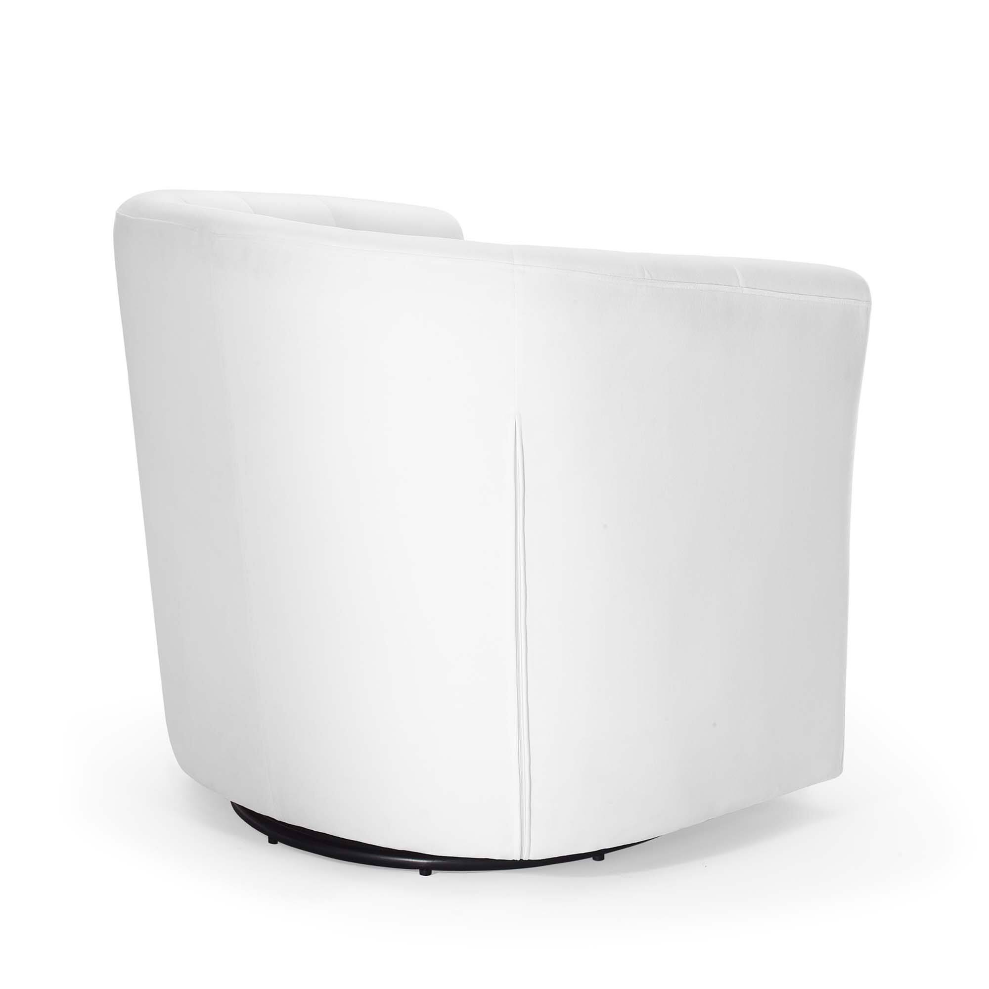 Left. Modway - Prospect Tufted Performance Velvet Swivel Armchair by Modway - White.