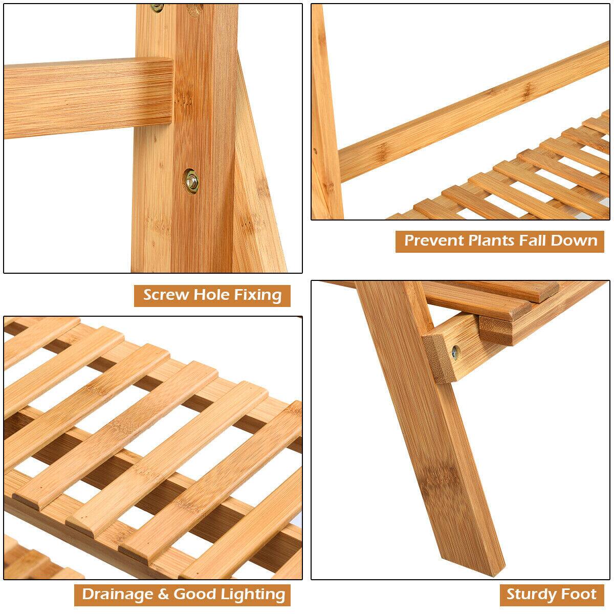 Prevent plants from falling down, Screw Hole Fixing, Drainage & Good Lighting, Sturdy Foot.