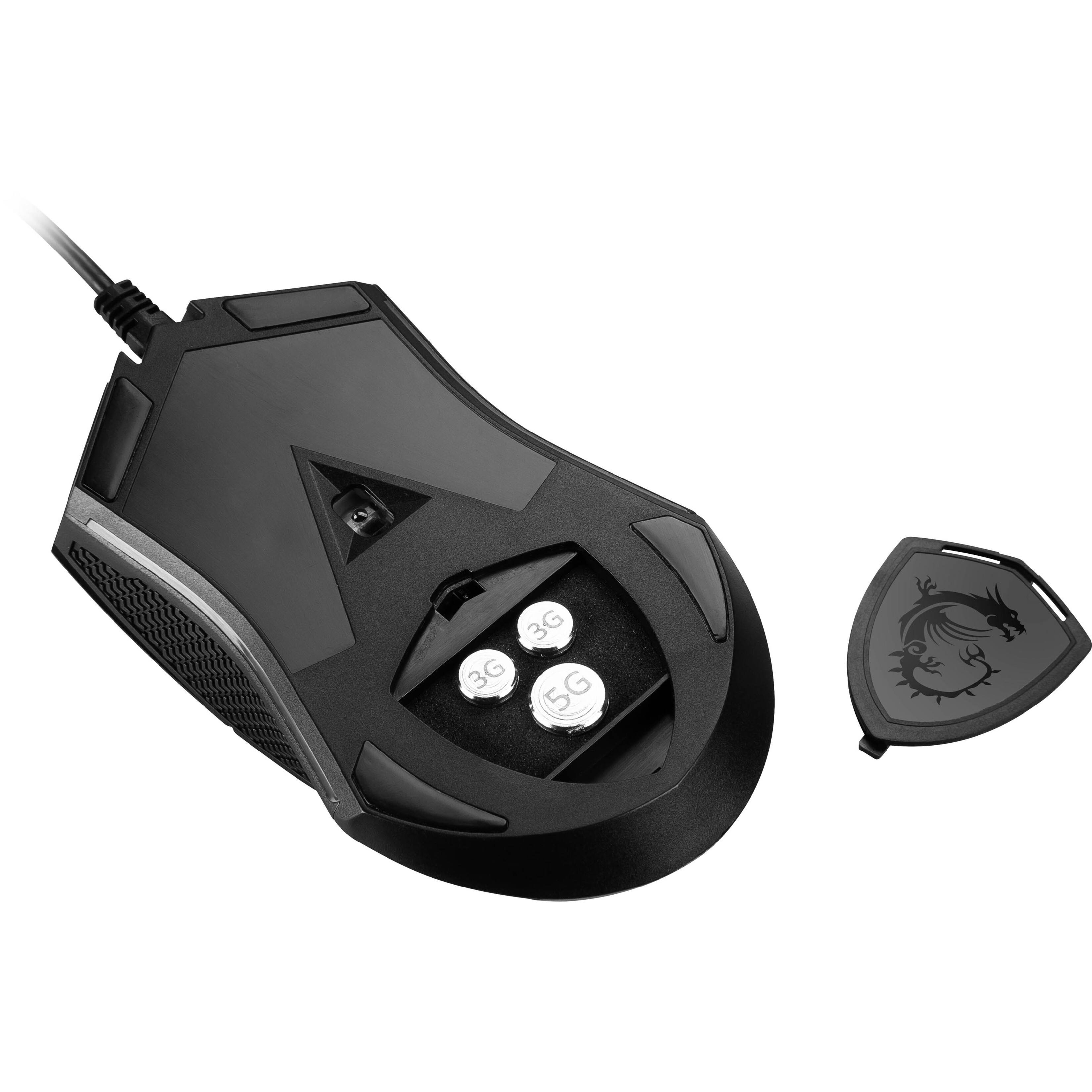 Alt View 18. MSI - Clutch GM08 Wired Optical Gaming Mouse - Black.