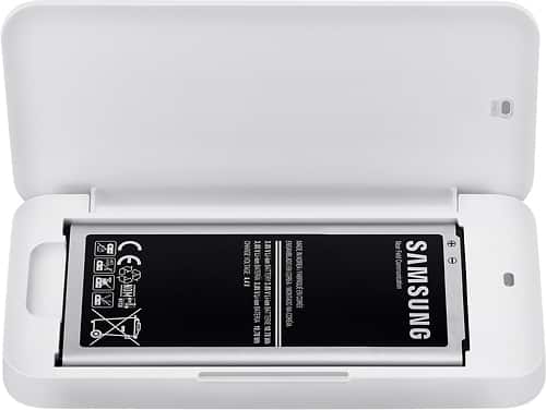 Alt View 2. Samsung - Spare-Battery Charging System for Samsung Galaxy S 5 Cell Phones - White.