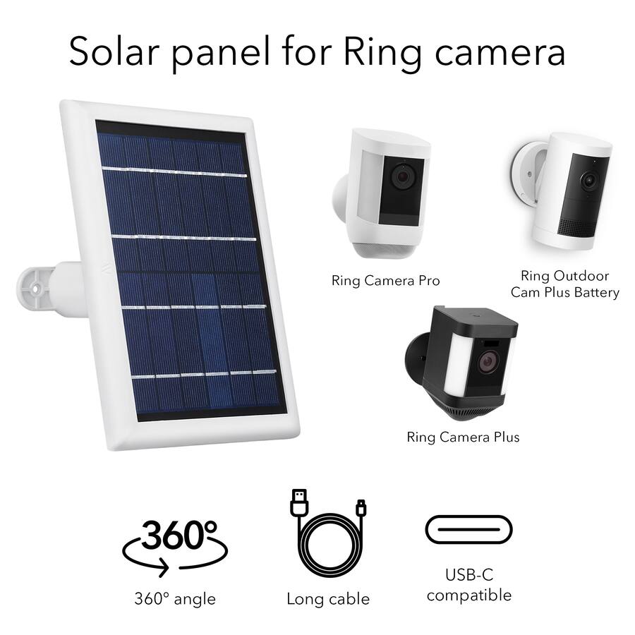Wasserstein Solar Panel for Ring Spotlight Cam/Plus/Pro Wasserstein Solar Panel for Ring Spotlight Cam/Plus/Pro