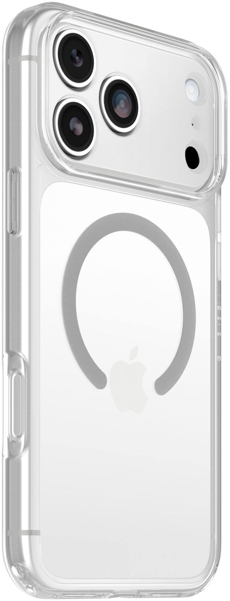 Angle. OtterBox - Lumen Series Hard Shell for Apple iPhone 18 Pro Max and Apple iPhone 17 Pro Max - Clear.