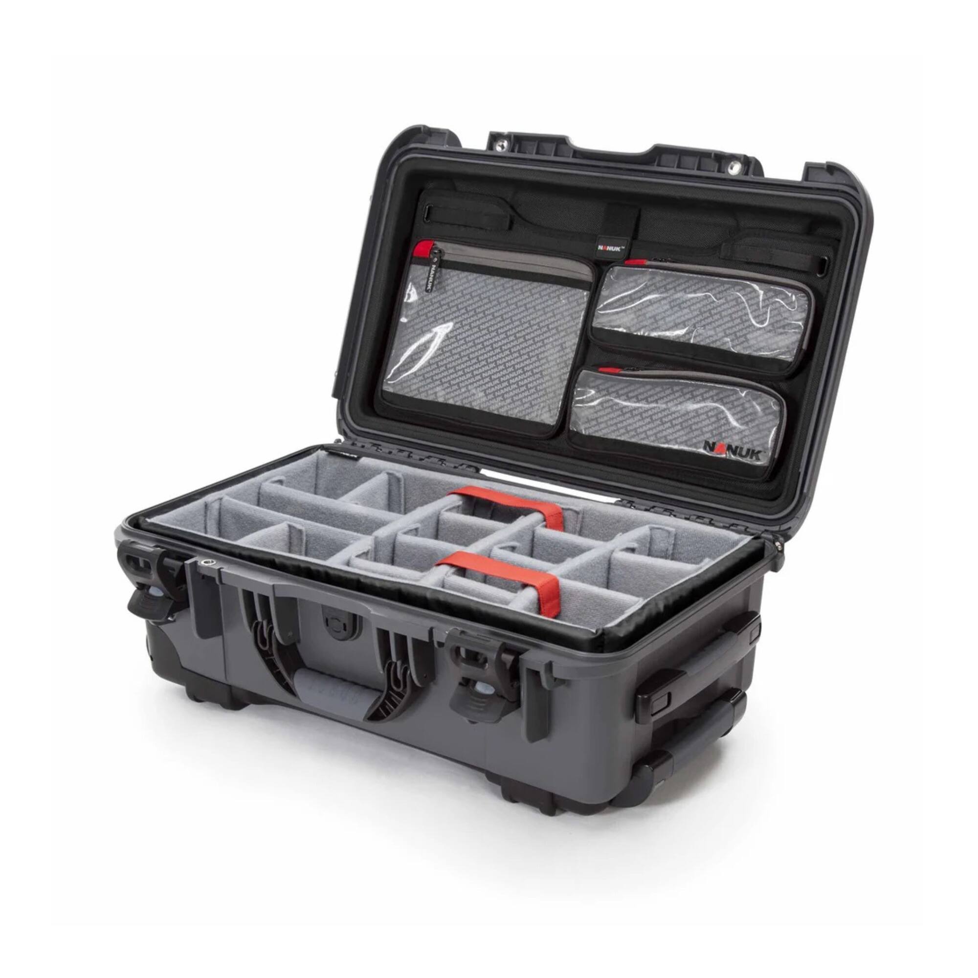 Back. NANUK - Nanuk 935 Waterproof Wheeled Hard Case with Foam and Lid Organizer (Graphite).