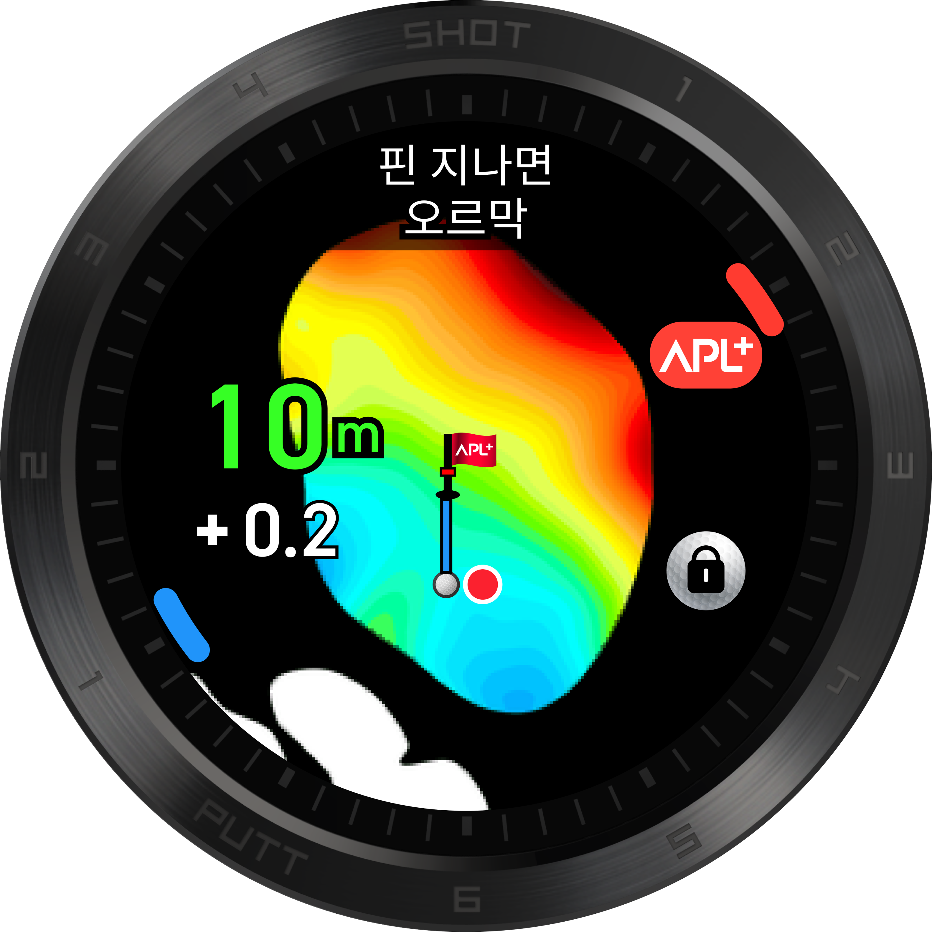 The text on the image reads "10m + 0.2 APL+ APL+ PUTT 6 5". This can be grouped and corrected as follows:
"10m + 0.2 APL+ APL+ PUTT 6 5" can be grouped into two sentences:
1. "10m + 0.2 APL+ APL+ PUTT 6 5" is a sentence that contains a golf-related term (APL) and a measurement of distance (10m). It might be referring to a golf shot or a golf course feature.
2. "PUTT 6 5" is a sentence that contains a golf term (PUTT) and a number (6 5). It might be referring to a golf score or a golf course feature.
The corrected text would be:
"10m + 0.2 APL+ APL+ PUTT 6 5" is a golf-related term that refers to a golf shot or a golf course feature.
"PUTT 6 5" is a golf term that refers to a golf score or a golf course feature.