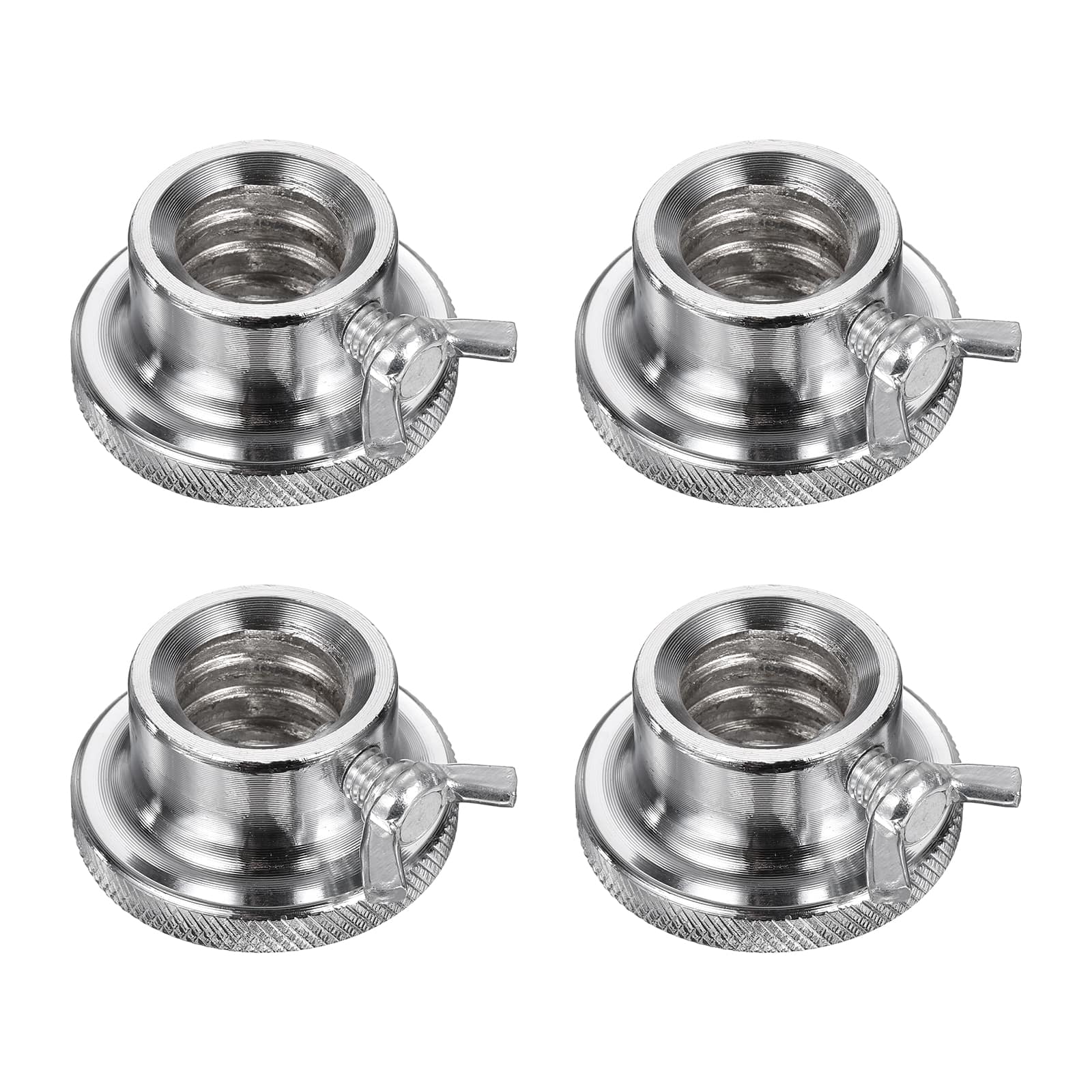 Unique Bargains - Dumbbell Collars, Barbell Spin Lock Anti Slip Weight Lifting Clip 1" 4pcs Steel for 1" Barbell/Dumbbell - Silver