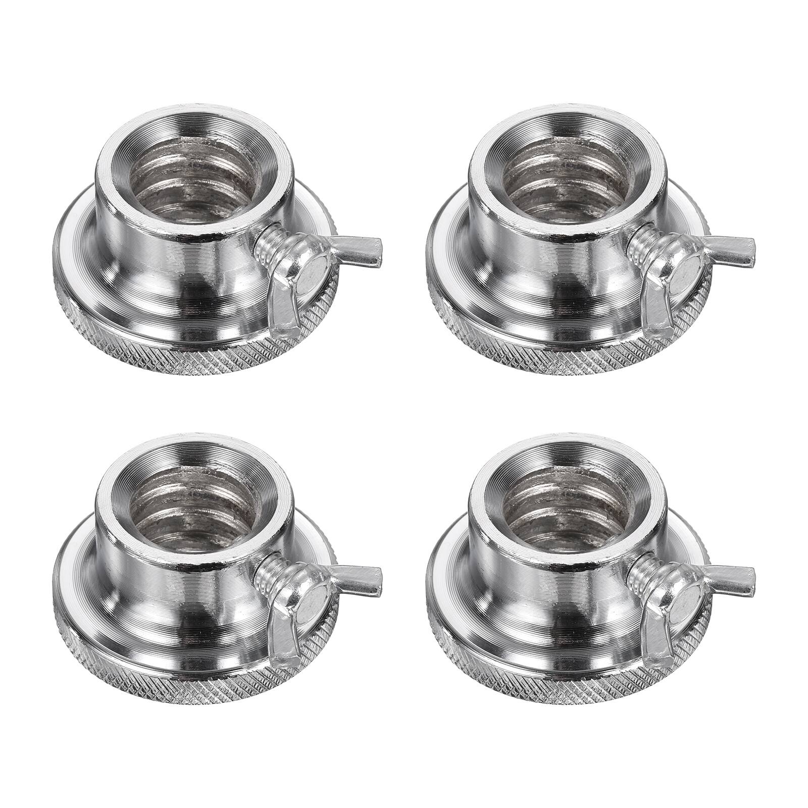 Unique Bargains - Dumbbell Collars, Barbell Spin Lock Anti Slip Weight Lifting Clip 1" 4pcs Steel for 1" Barbell/Dumbbell - Silver