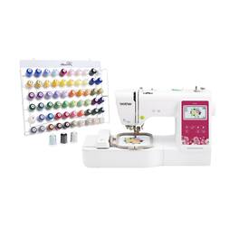 Brother - Elite PE545 3.7-Inch Computerized Embroidery Machine and Thread Set
