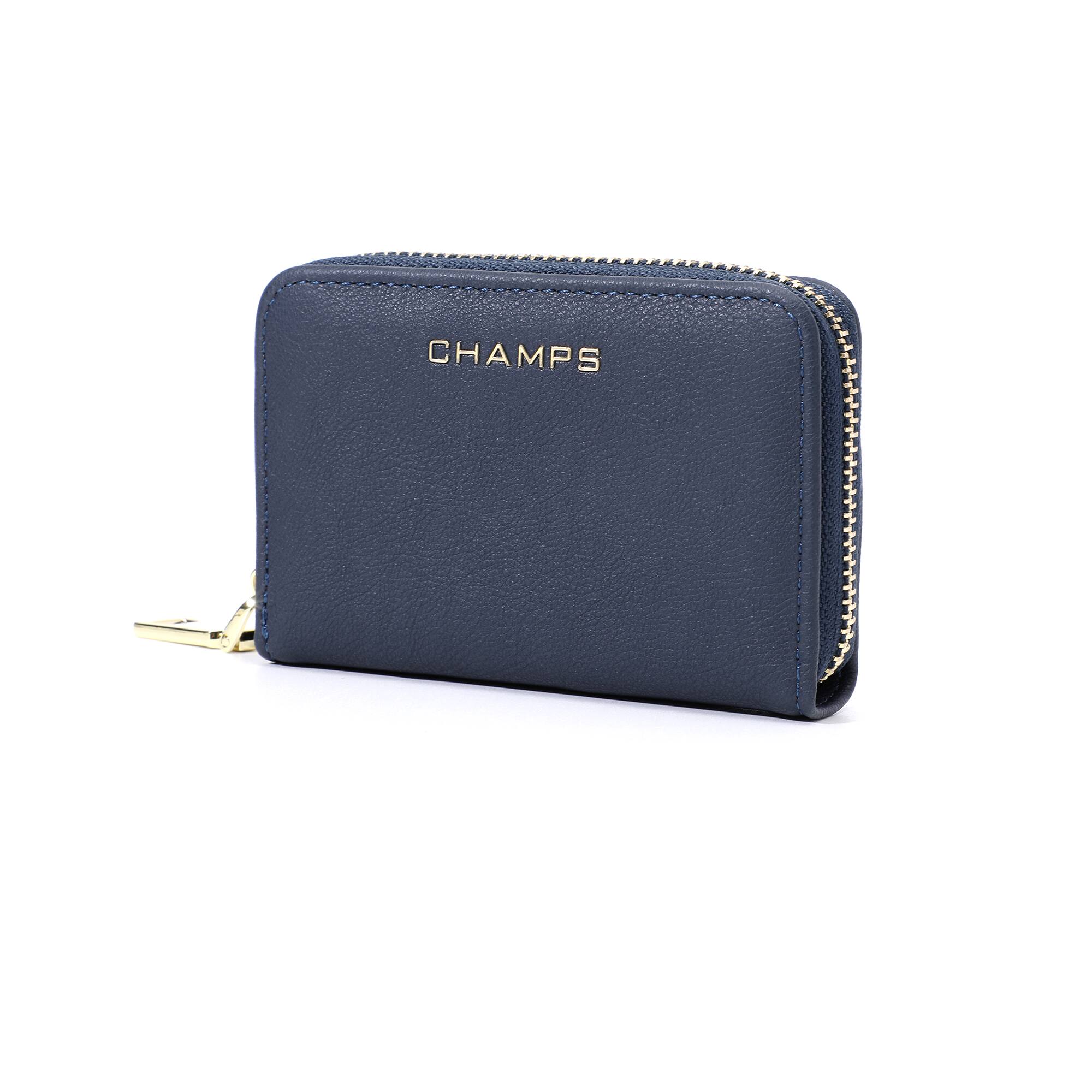 Angle. Champs - Iconic Collection Palm Wallet - Navy.