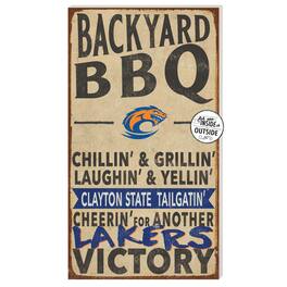Jardine - Clayton State Lakers 11" x 20" Indoor/Outdoor BBQ Sign - Brown