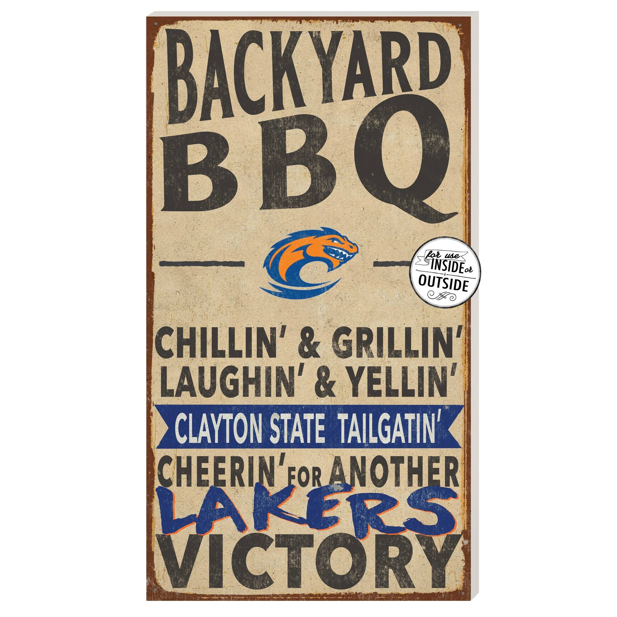 Clayton State Lakers 11" x 20" Indoor/Outdoor BBQ Sign
