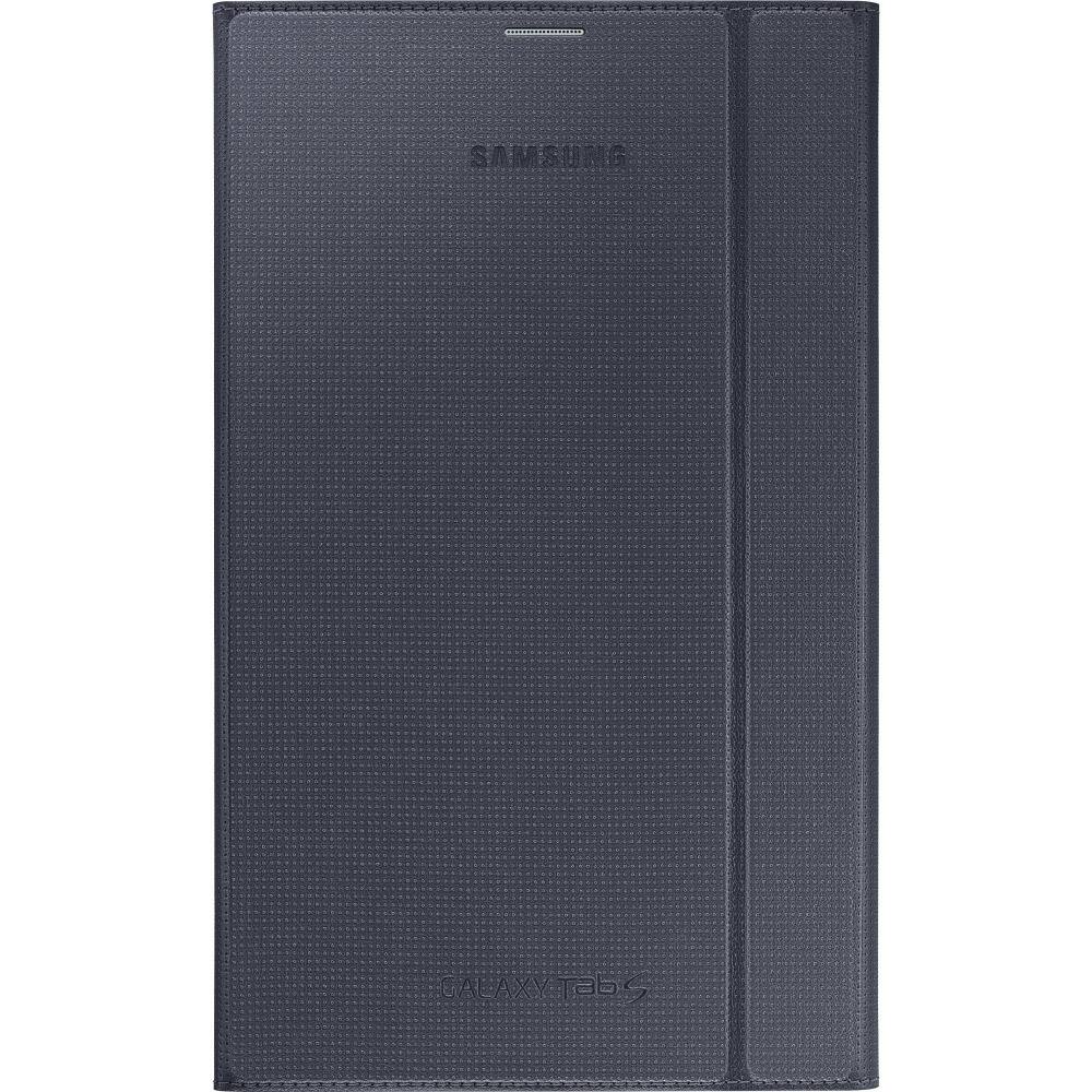 Front. Samsung - Book Cover for Samsung Galaxy Tab S 8.4 - Charcoal Black.