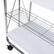 Alt View 12. Honey-Can-Do - Modern Foldable Kitchen Cart with Wheels and Metal Basket - White/Chrome.