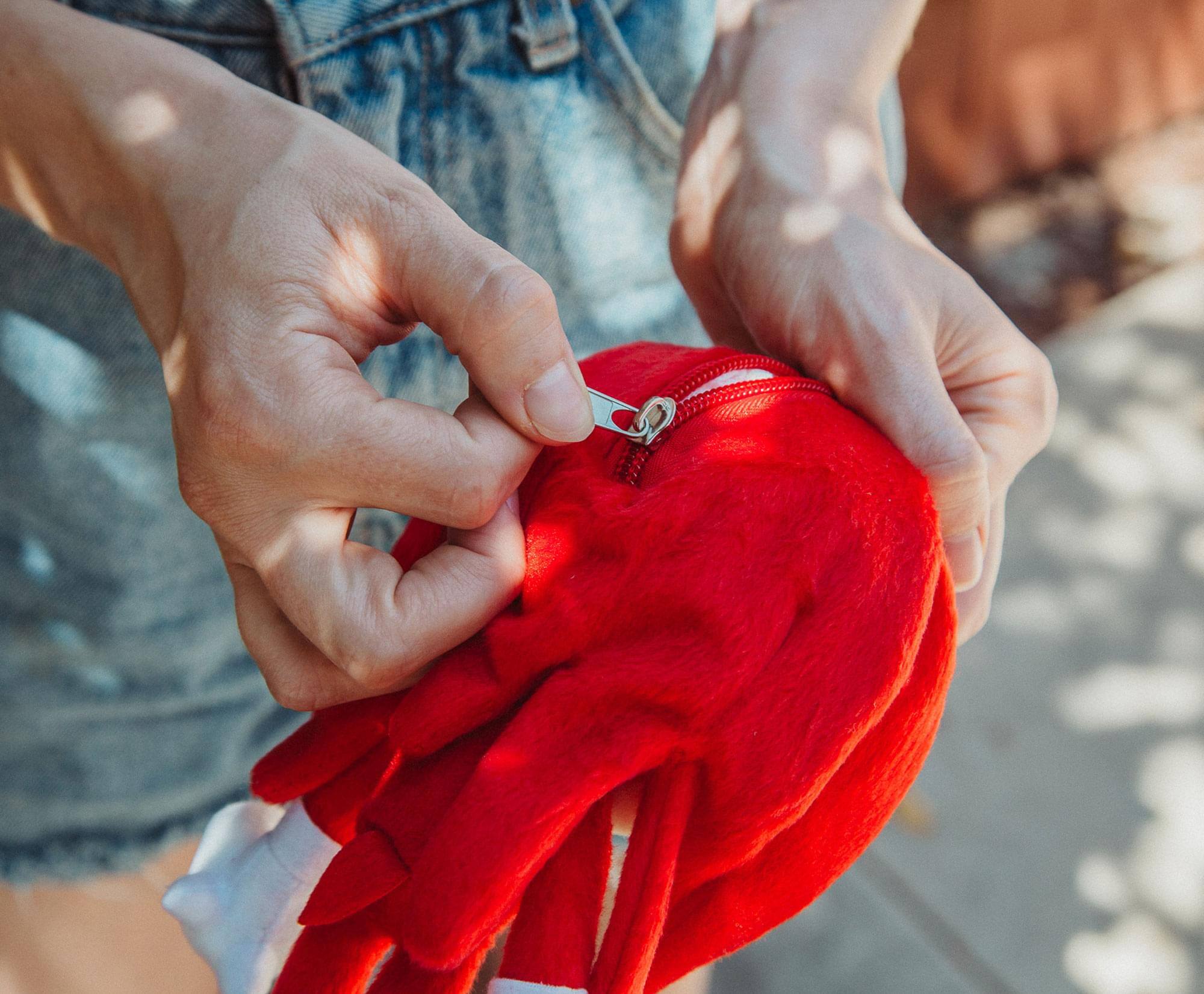 Alt View 3. Accessory Innovations Company - Sonic the Hedgehog 8-Inch Character Plush Toy | Knuckles the Echidna - Red.