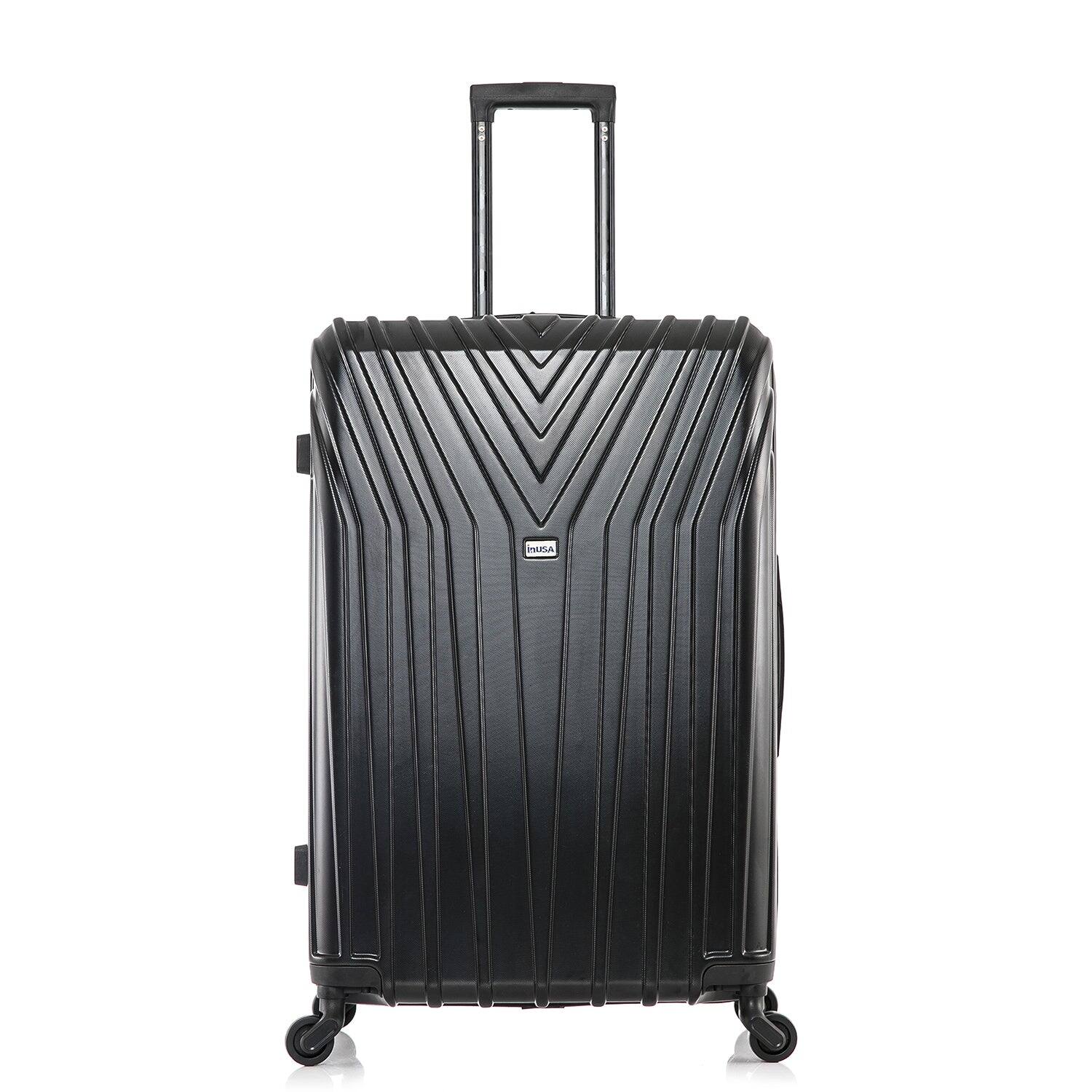 Angle. InUSA - Vasty Lightweight Hardside Spinner Luggage 28" - BLACK.