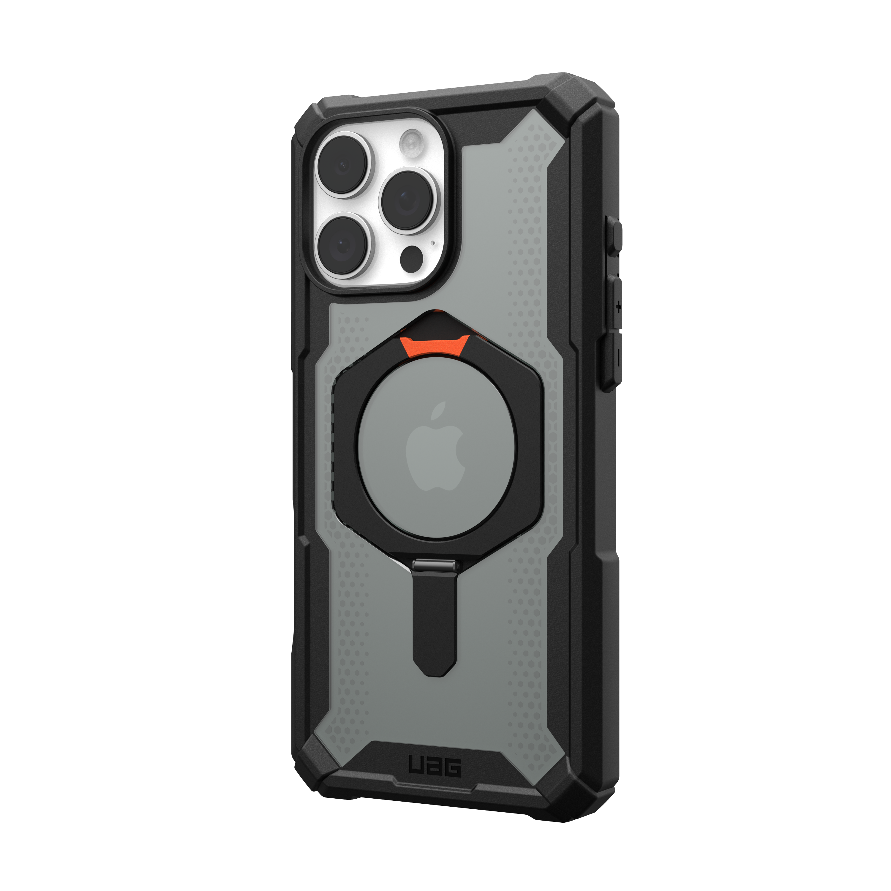 Alt View 3. UAG - Plasma XTE Series Case with Magsafe for Apple iPhone 16 Pro Max - Black/Orange.