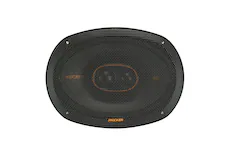 Front. KICKER - KS Series 6" x 9" 3-Way Car Speakers with Polypropylene Cones (Pair) - Black.
