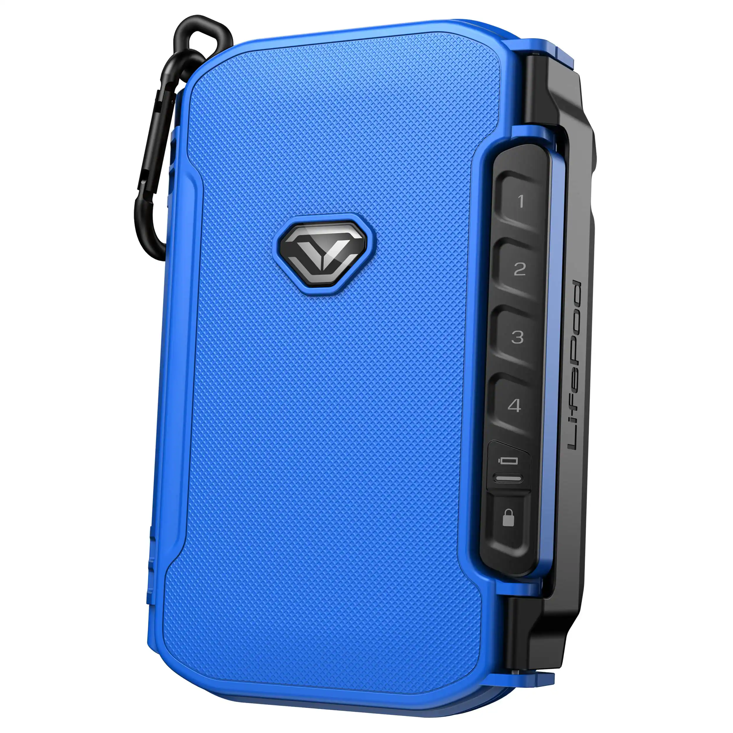 Front. JETRANSPORT - Lifepod X Weatherproof Electronic Lockbox Secure Travel Case Rugged Mini Portable With Backlit Keypad (rush.