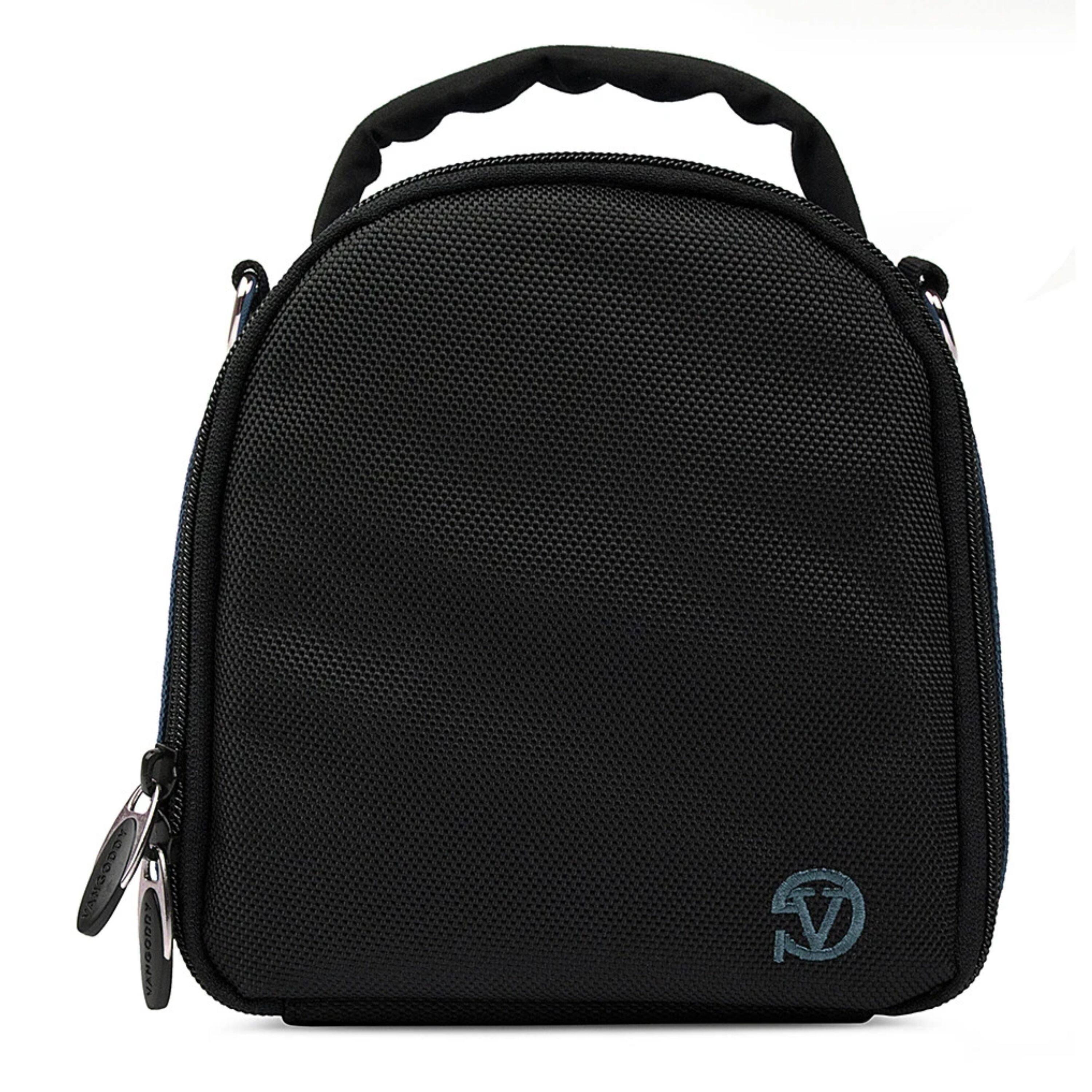 Left. Kitcheniva - Small DSLR Camera Shoulder Bag Case For Canon EOS Rebel Navy Blue - Navy Blue.