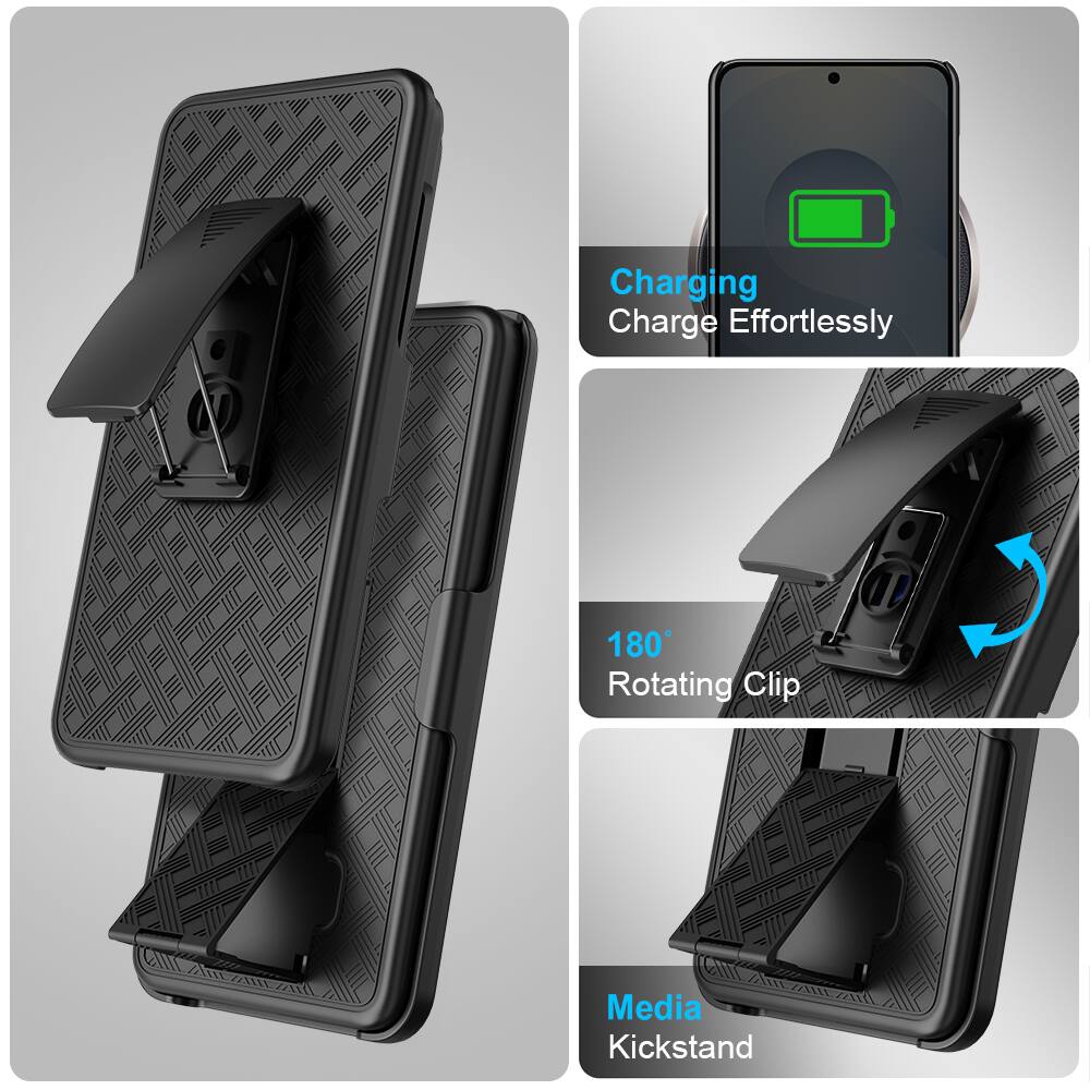 - Charging: Charge Effortlessly
- 180° Rotating Clip
- Media Kickstand
