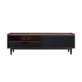 Manhattan Comfort - Duane Mid-Century Modern 59" Fluted TV Stand - Black