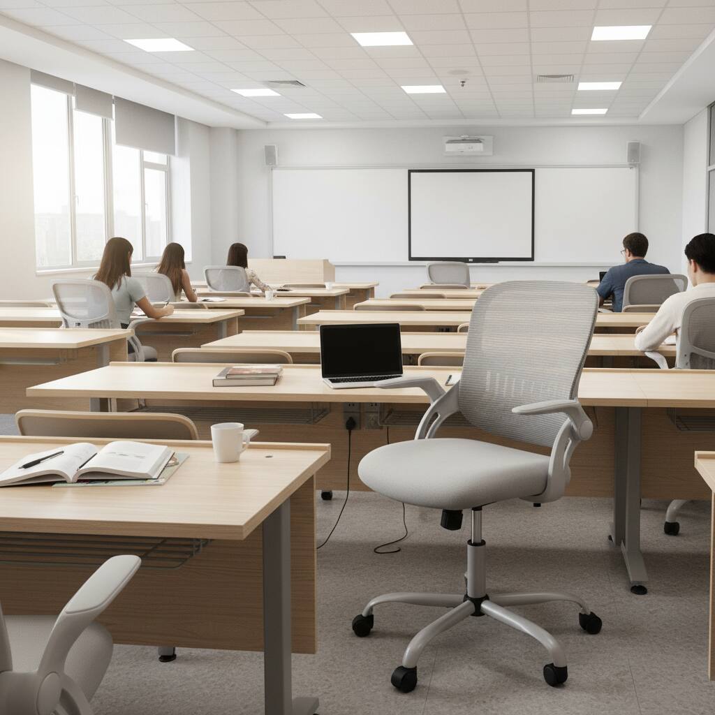 Alt View 5. AOITUN - Ergonomic Office Chair, Mesh Desk Chair with Flip up Arms and Storable Lumbar Support, Grey - Gray.