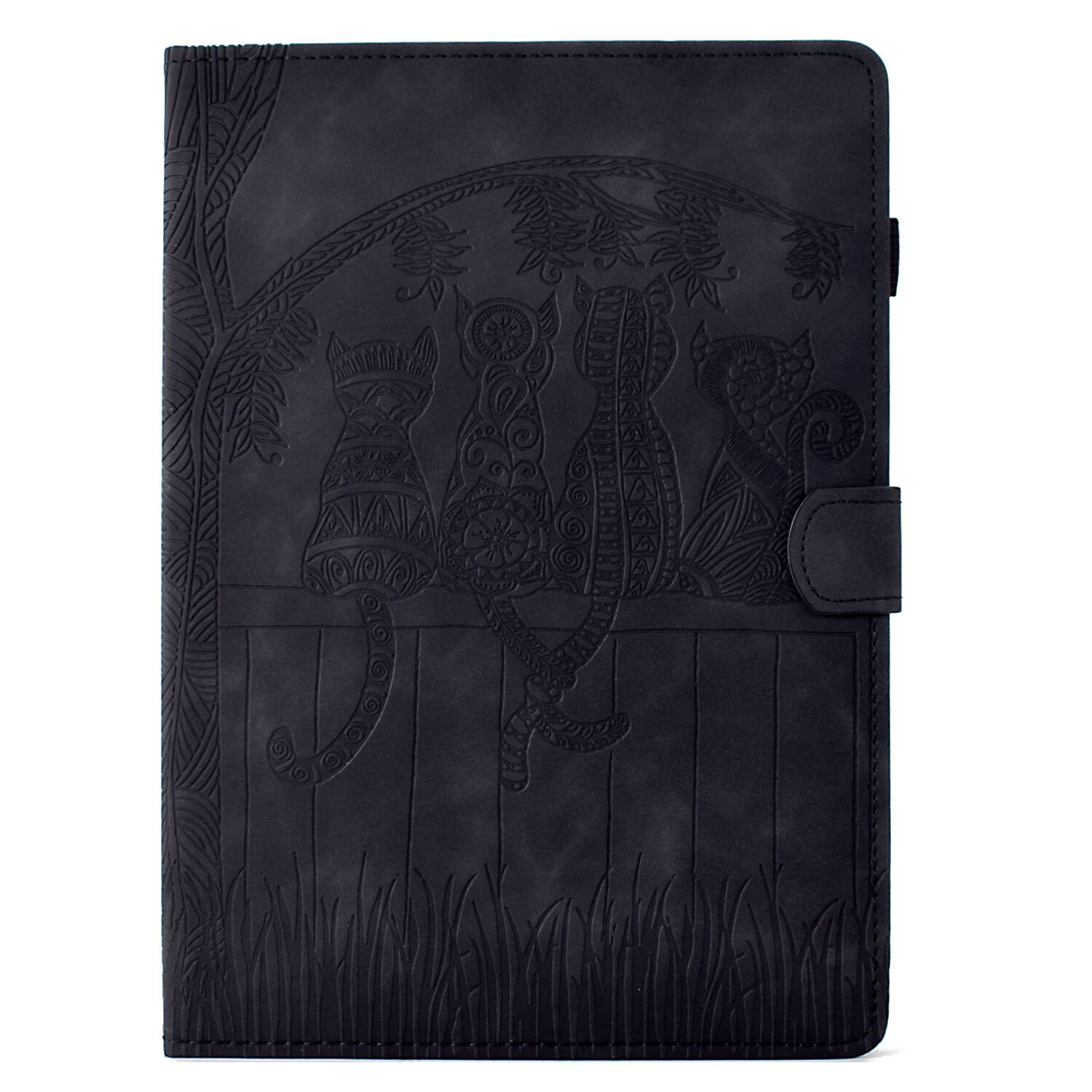 Alt View 4. Dteck - Shockproof Folio Case for Apple iPad (10th Generation) 10.9" 2022 with Smart Sleep Wake, PU Leather Stand Wallet Cover - Black.