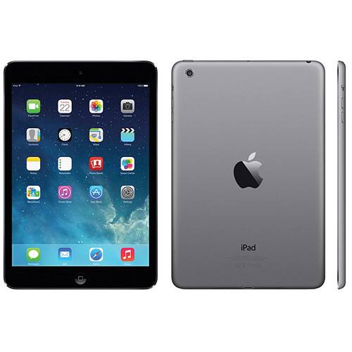 Alt View 1. Apple - Apple iPad mini 7.9" Tablet, Wi-Fi + Verizon 4G LTE, 16GB, Dual-Core A5, 5MP Camera, MF450LL/A - Space Gray/Black.