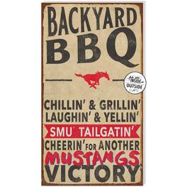 Jardine - SMU Mustangs 11'' x 20'' Indoor/Outdoor BBQ Sign - Brown