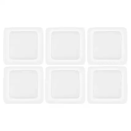 Front. GE - GE Set of 6 Battery Operated Plastic LED Puck Lights for Closets and Cabinets.