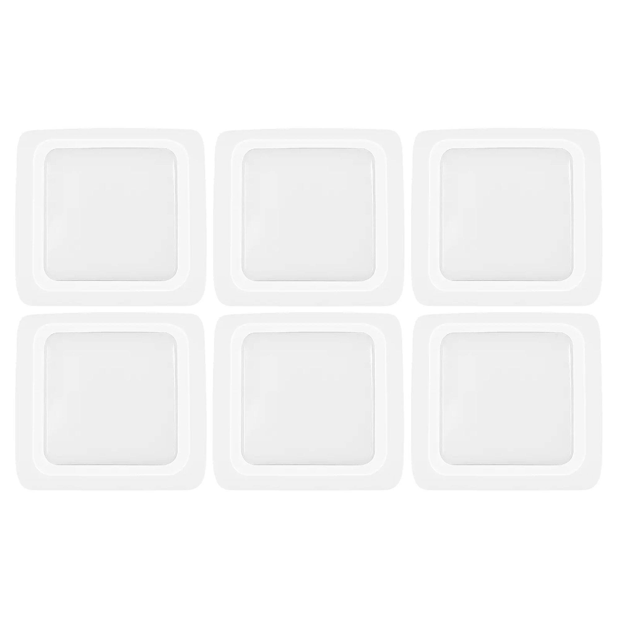 GE - Set of 6 Battery Operated Plastic LED Puck Lights for Closets and Cabinets